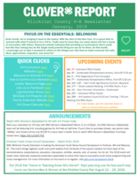 Klickitat Clover Report, January 2019