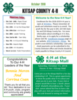 Kitsap County 4-H Newsletter, October 2018