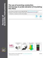 The Use of Scanning Conduction Microscopy to Probe Abrasion of Insulating Films