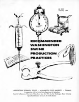 Recommended Washington swine production practices