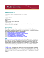 RCM News, February 2015