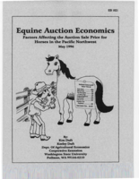 Equine auction economics: Factors affecting the auction sale price for horses in the Pacific Northwest