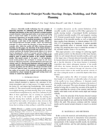 Fracture-directed Waterjet Needle Steering: Design, Modeling, and Path Planning