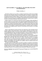 Raw Material Availability and the Organization of Technology