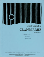 Weed control in cranberries