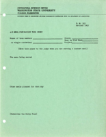 4-H meal preparation work sheet