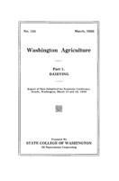 Washington agriculture: Part 1. Dairying