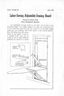 Labor-saving adjustable ironing board