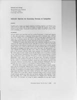Indicator Species for Assessing Overuse of Campsites