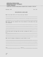 Some questions to think about