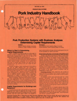 Pork production systems with business analyses: Determining capital requirements