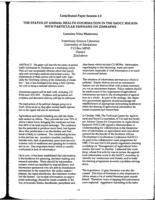 The status of animal health information in the SADCC region with particular emphasis on Zimbabwe