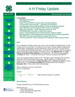 4-H Friday Update, October 30, 2015