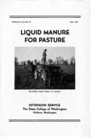 Liquid manure for pasture