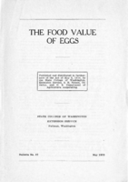 The food value of eggs