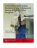 Community-wide urban residential and commercial energy efficiency pilot program: 2010 annual legislative report