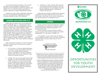 Washington 4-H: Opportunities for Youth Development