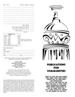 Publications for Communities