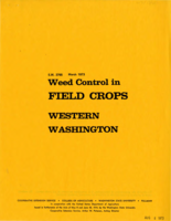 Weed control in field crops western Washington