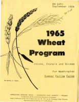 1965 wheat program: income, example and guides for Washington summer fallow farms