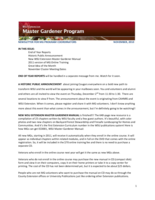 Master Gardener Program Newsletter, November 2010