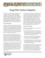 WSU Drought Advisory: Surge Flow Surface Irrigation