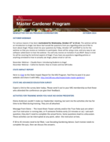 Master Gardener Program Newsletter, October 2014