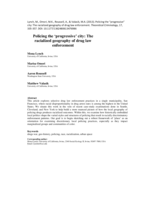 Policing the progressive city: The racialized geography of drug law enforcement