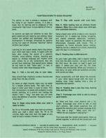 Thirteen steps to good reading