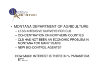 The history of the cereal leaf beetle in Montana