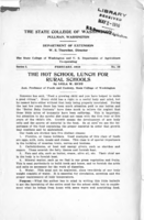 The hot school lunch for rural schools