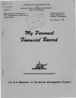 My personal financial record