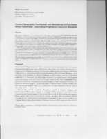 Current Geographic Distribution and Abundance of Columbian White-Tailed Deer, Odocoileus Virginianus Leucurus (Douglas)