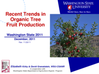 Recent trends in organic tree fruit production, Washington State, 2011