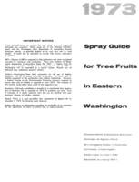 1973 Spray guide for tree fruits in eastern Washington