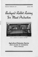 Backyard rabbit raising for meat production