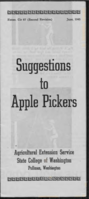 Suggestions to apple pickers
