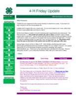 4-H Friday Update, March 15, 2013