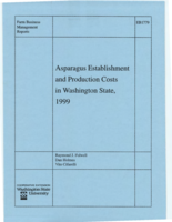 Asparagus establishment and production cost in Washington, 1999