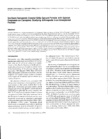 Northern temperate coastal Sitka spruce forests with special emphasis on canopies: Studying arthropods in an unexplored frontier