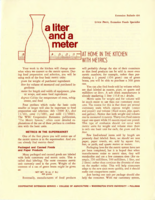 A liter and a meter: At home in the kitchen with metrics