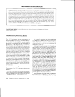 The recovery planning blues