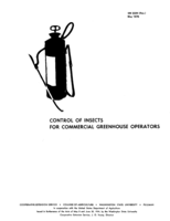 Control of insects for commercial greenhouse operators