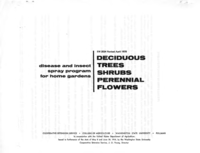 Disease and insect spray program for home gardens: Deciduous, trees, shrubs, perennial flowers