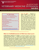 Veterinary Medicine Extension Newsletter, Fall 2012