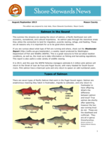 Shore Stewards News, August/September 2013