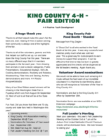 King County 4-H, Fair Edition, August 2019