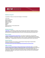 RCM News, May 2011