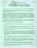 Application form and lease agreement for Washington Horse Breeders Association thoroughbred mare