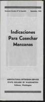 Indicaciones para cosechar manzanas